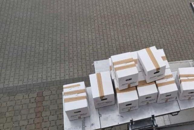 Behördenumzug in Elstra mit einem Möbellift